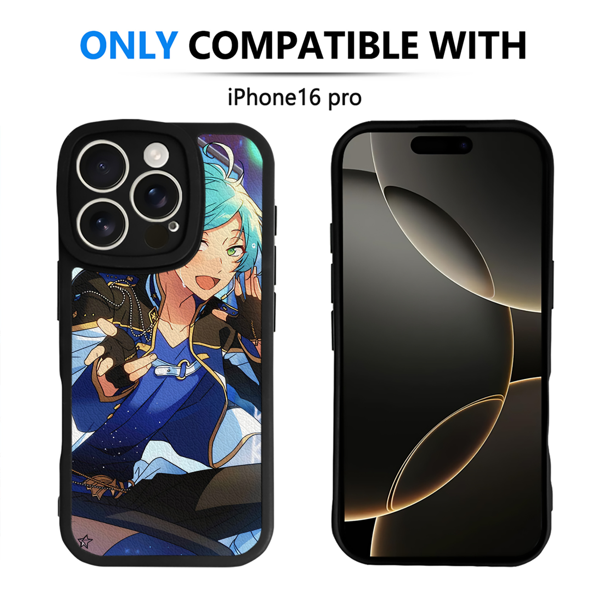 （画像用） あんさんぶるスターズ! Ensemble Stars 【iPhone 16シリーズ対応】シリコンスマホケース（レザー調） 材質：シリコン